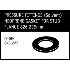 Marley Solvent Neoprene Gasket for Full Face Flange 826 225mm - 845.225